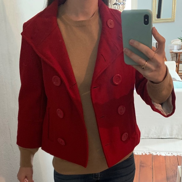 Small Red Forever Audrey Coat - Picture 5 of 5